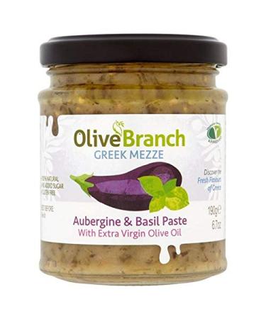 4X Olive Branch Aubergine & Basil Paste 190g