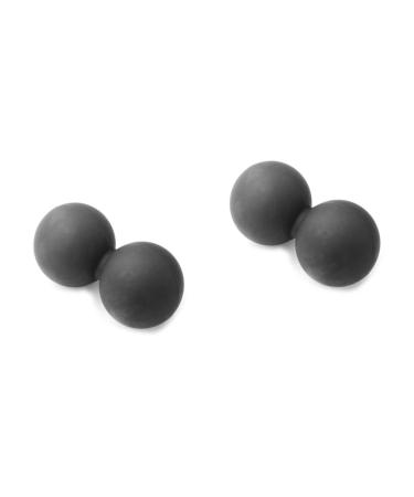 Beaupretty 2st peanut massage peanut ball microfiber cloth body towel for women massage devices for feet double lacrosse back massage device Miss-towel foot mediumx2pcs blackx2st