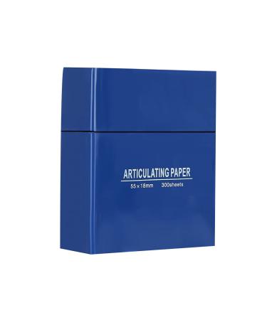 300 pieces paper dental paper tooth stripes anti -culating dental care stripes orthodontic paper anticulating stripes for dental care sets blue