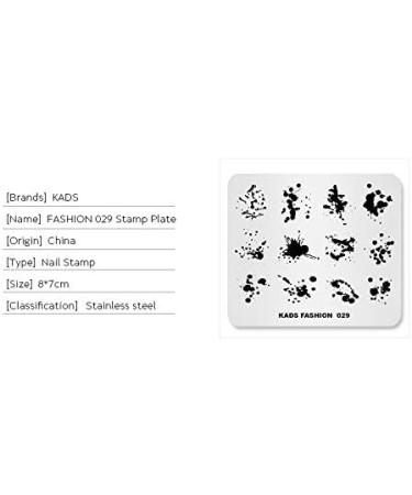 KADS Nail Art Stamping Plates - Fashion Manicure Print Templates - FA029 - Buy Online on GoSupps.com