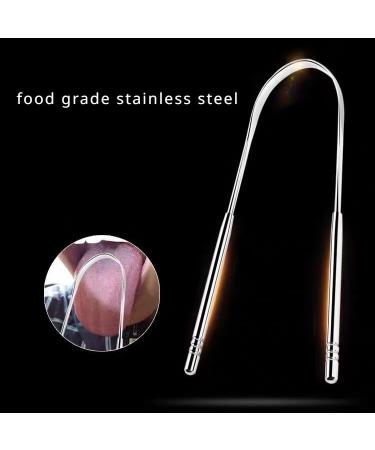 Stainless Steel Tongue Scraper | Fight Bad Breath Easy Oral Care for Fresh Breath | Travel Essential for Adults - Buy Online on GoSupps.com