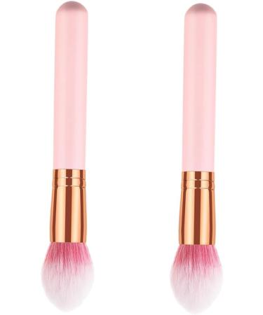 Mikinona 2pcs Cosmetics Brush Cosmetic Brush Powder Makeup Brush Makeup Brushs Makeup Powder Brush Wooden - Buy Online on GoSupps.com