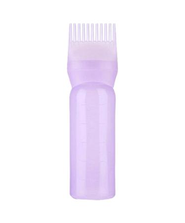 Root Comb Applicator Bottle Hair Dye Applicator Brush Portable Hair Oil Applicator Bottle Squeeze Bottle Applicator Brush For Hair Dye Home Salon Purple