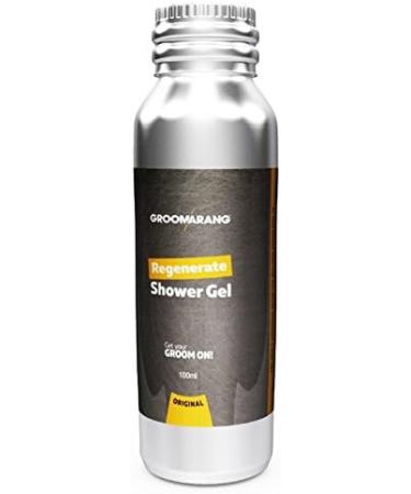 Groomarang Original Regenerate Shower Gel Refresh & Energise 100% Natural Skin Care Organic & Vegan 100ml - Buy Online on GoSupps.com