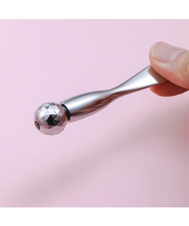 Diamond Eye Cream Massager & Applicator | Double-Headed Silver Tool for Optimal Eye Care - Buy Online on GoSupps.com