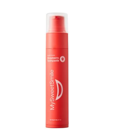 MySweetSmile Dentifrice la Fraise - Formule Avanc e au Fluor - Nettoyage en Profondeur - Protection contre les Caries - Saveur Succulente de Fraise - 60g