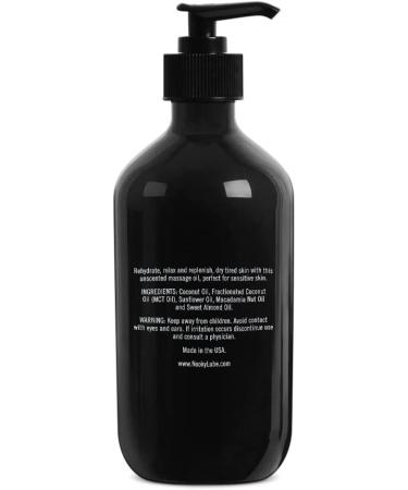 Nooky 16oz Massage Oil with Fractionated Coconut Oil - Unscented - Buy Online on GoSupps.com