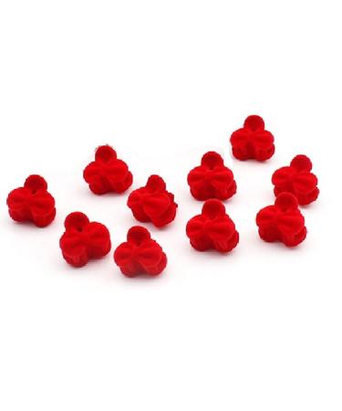 30pcs Red Velvet Mini Hair Claw Clips - Non-Slip Small Plastic Jaw Clips for Girls and Women - Buy Online on GoSupps.com