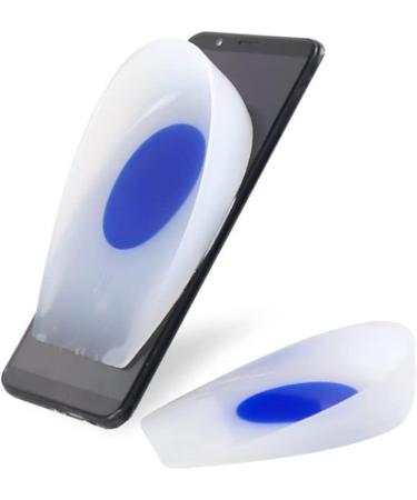 Extra Soft Heel Liner Silicone Protectors for Heel Spurs & Dry Cracked Heels - Medium Blue & White - Buy Online on GoSupps.com
