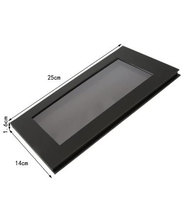 Coosei Magnetic Makeup Palette - Large Black Eyeshadow Organizer with Transparent Window | Empty Single-Layer Palette for Easy Customization - Buy Online on GoSupps.com