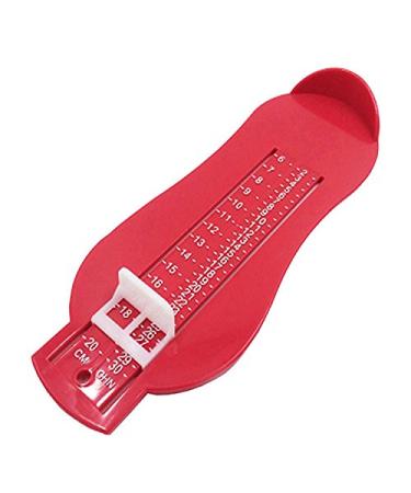 Toddler Kids Foot Measurer Shoe Foot Length Clothes Tape Measuring Device Shoes Sizer Measuring Gauge Fitting Device Red