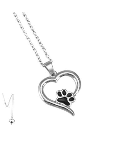 Toddmomy necklace with dog trailer necklace with paw print sterling silver dog dog dog necklace a necklace necklace dog necklace pet chain sterling silver