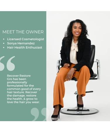 Recover Restore Gro Root Growth Elixir for 2b & 4c Hair - Rich Oil for Thinning Edges & Hair Loss - 4oz International Shipping - Buy Online on GoSupps.com