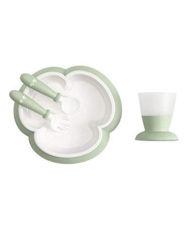 BabyBj rn Baby Feeding Set 4 pcs Powder green