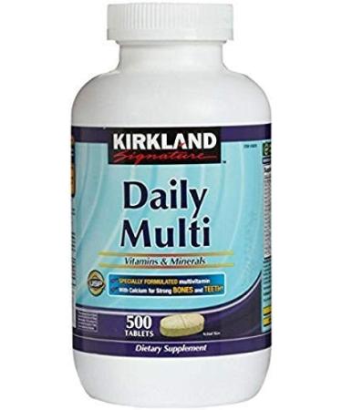 Kirkland Signature Daily Multi Vitamins & Minerals Tablets 500-Count Bottle 500 Count (Pack of 1) - Buy Online on GoSupps.com
