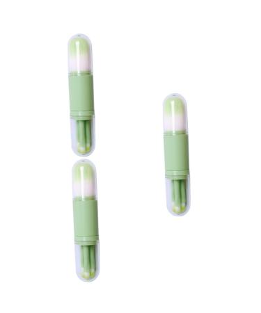 Housoutil 3 Sets Telescopic Makeup Brush Ladies Suits Makeup Blush Brush Eyeshadow Brush Lip Brush Makeup Loose Powder Brush Girls Suit Eyebrow Artificial Fiber Multifunction Beauty Tools