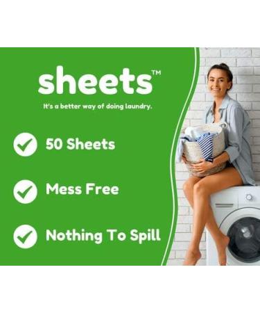Sheets Laundry Club Free & Clear Laundry Detergent Sheets - Eco-Friendly Lightweight & Effective | Shop Internationally - Buy Online on GoSupps.com