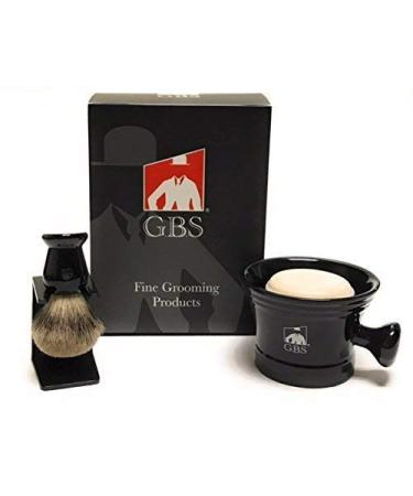 G.B.S Men s Wet Grooming Shaving Set | Luxury Gift Box Ceramic Mug Brush Stand & Sandalwood Aftershave | International Shipping Available - Buy Online on GoSupps.com