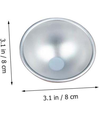 OUNONA 18 Pcs Mold Ball Cake Pans Chocolate Candy Baking Cookie Moulds Mini Dome Cake Tins Muffin Baking Cups Hemisphere Cake Pan Sphere Cake Mould Paper Cup Non Stick 3D Aluminum Alloy Silverx3pcs 8X8X4CMx3pcs - Buy Online on GoSupps.com