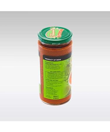 Ferns Hot Curry Paste | Great for Curries & Chinese Cooking | Hot Spicy Paste | Vegan Vegetarian & Halal | Gluten Free (GF) | Free from Artificial Colours and Flavours | 380g Jar - Buy Online on GoSupps.com