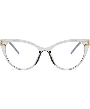 LJczka Cat Eyes Blue Light Blocking Glasses for Women - Retro Clear Gray Style for PC TV & Mobile - Buy Online on GoSupps.com