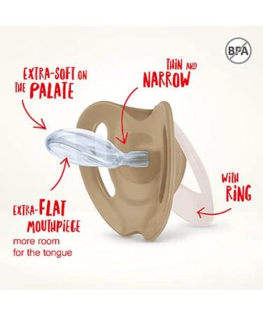 Personalized NUK Silicone Pacifier Set for Girls | BPA-Free | Size 2 (6-18 Months) | Engraved Red | International Shipping - Buy Online on GoSupps.com