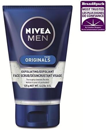 NIVEA MEN Protect & Care Exfoliating Face Scrub 125ml blue - Buy Online on GoSupps.com