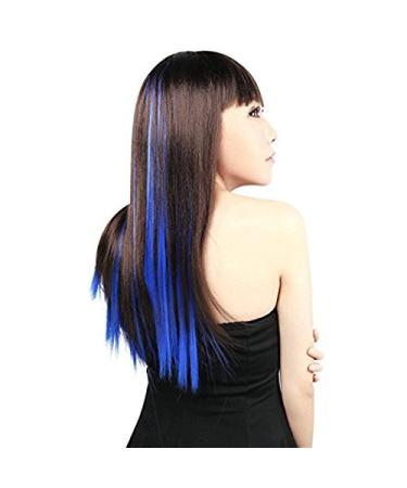 Frcolor Synthetic Hair Extensions - 10pcs Blue | International Shipping Available - Buy Online on GoSupps.com