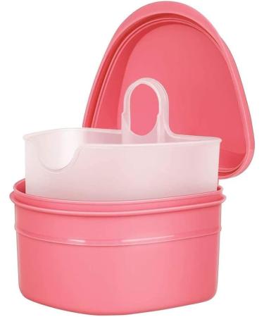 YKelin Denture Cleaning Set denture cleaning case with denture brush pink - Buy Online on GoSupps.com