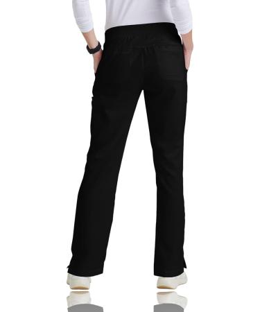 BARCO Grey's Anatomy Mia Scrub Pant for Women - Small Black | Elastic Back Waist, Mid-Rise, Shaped Leg | Women's Scrub Pant - Buy Online on GoSupps.com