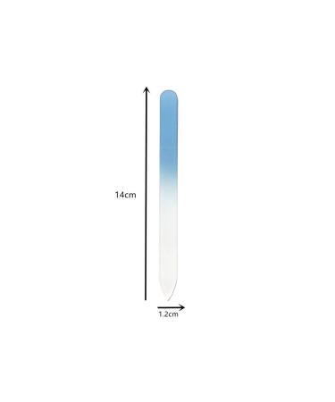 Aoshang 3 Pack Glass Nail File Set - Double Sided Etched Filing Surface - Professional Manicure/Pedicure Tool for Natural Nails with Case - Blue Silver Pink - Buy Online on GoSupps.com