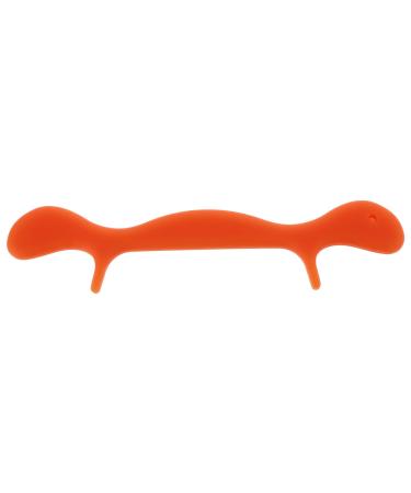 Exerciseur Buccal en Silicone Orange Faiseur de Bouche Compact et Ergonomique pour Resserrement des Muscles Faciaux Entra nement Parole et Correction Prononciation