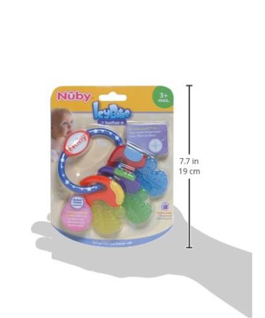 Nuby IcyBite Keys Teether - Soothing Blue Teether for 3+ Months - Buy Online on GoSupps.com