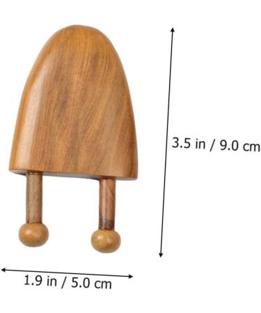 3-in-1 Acupressure Massage Device | Wooden Meridian Toothbrush & Nasal Massager | Reflex Zone Therapy - Buy Online on GoSupps.com