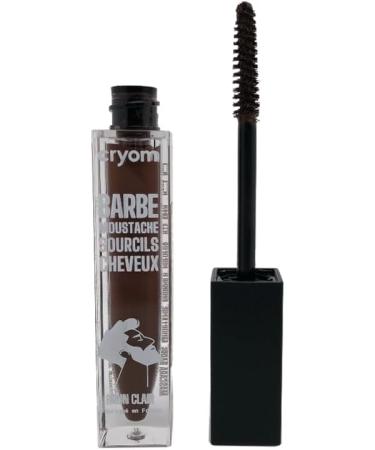  Cryom Temporary color corrector for beard eyebrows and hair 7 ml brush-on bottle. Men's cosmetics and makeup. No. 01: Black - Buy Online on GoSupps.com