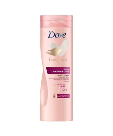 Dove nourishing personal care cream + radiant glow with serum restores natural ceramides and minerals for all skin types 400 ml