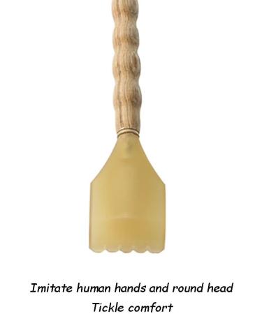 Gaxqfei Prime Back Scratcher - Solid Wood Horn Back Scratcher Set (2) | Chinese Style Back Scratches for Home Use & Gifts | 15.7 x 1.6 inches - Natural Color - Buy Online on GoSupps.com
