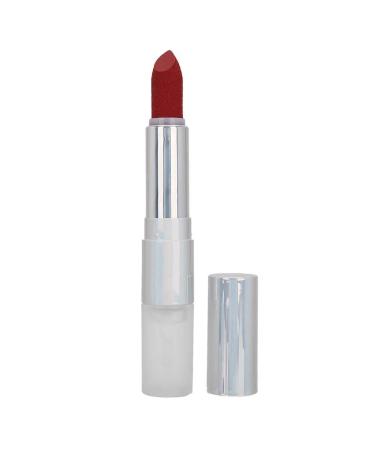 Matte Lipstick Double-Headed Lipstick + Lip Color Enhancer Primer Lip Color Fixing Primer Nursing LipGloss MakeUp Tool (196 # Carrot Color)
