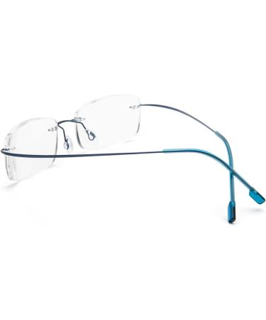 Super Light Titanium Rimless Reading Glasses for Men & Women | +2.50 Reading Aid | Stylish & Comfortable - Buy Online on GoSupps.com