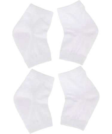 minkissy Socks Pairs Heel Socks Heel Sleeves Protectors Gel Heel Sleeves feet Repair Socks Heel Protector Socks feet Cracked Socks Gel Foot Socks Ankle Socks White Anti-Crack and wo Men - Buy Online on GoSupps.com