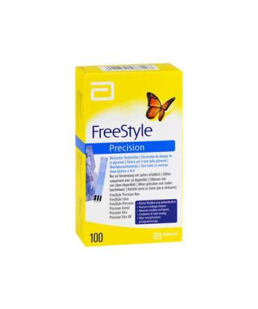 Freestyle Precision blood glucose test strips without coding. 100 pieces (1 pack)
