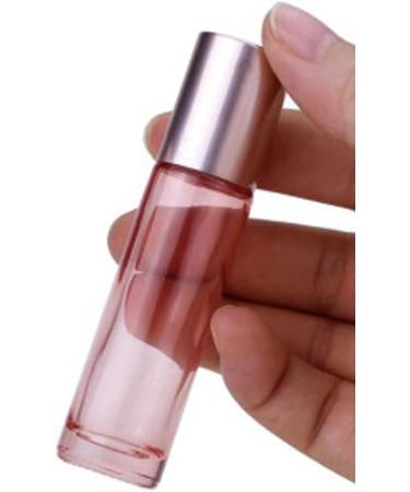 Wresty 10 Pack Pink Glass Roll On Bottles 10ml | Essential Oil & Perfume Sample Roller Bottles with Stainless Steel Balls | Travel-Friendly Dropper Included - Buy Online on GoSupps.com