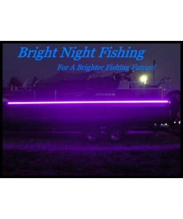 Bright Night Fishing 16ft UV Boat Light Black LED Fluorescent line Glow Ultraviolet 12v Night Fishing bass
