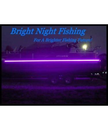 Bright Night Fishing 16ft UV Boat Light Black LED Fluorescent line Glow Ultraviolet 12v Night Fishing bass