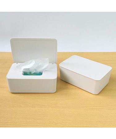 QKFON Storage Box for Wet Wipes - Versatile Tissue Holder & Napkin Organizer for Home & Office (White) - Buy Online on GoSupps.com