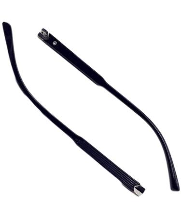 YGNJH Glasses Replacement Legs. Glasses Temples Eyeglass Temples 1 Pair Plastic Glasses Temples Glasses Replacement Temple Legs Black