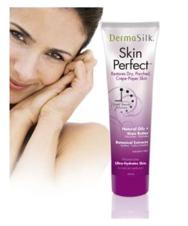 Dermasilk Skin Perfect - Anti Aging Moisturizer Cream Diminishes Wrinkles on Face Neck & Body 6.5 oz
