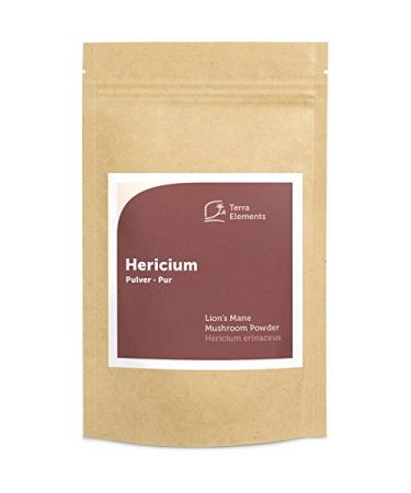 Terra Elements Organic Hericium Powder 100g I Hydne Herisson I 100% Pure I Vegan I Raw Quality