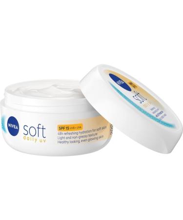 Beiersdorf AG NIVEA Soft Light Intense Moisturizing Cream with Jojoba Oil and Vitamin E for face body and hands SPF 15 200 ml - Buy Online on GoSupps.com