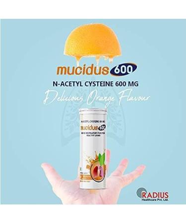 Roti N-Acetylcysteine 600 mg Effervescent Tablets - Antioxidant for Lung Health Liver Detox & Skincare | Sugar Free Orange Flavor | 30 Tablets Pack - Buy Online on GoSupps.com